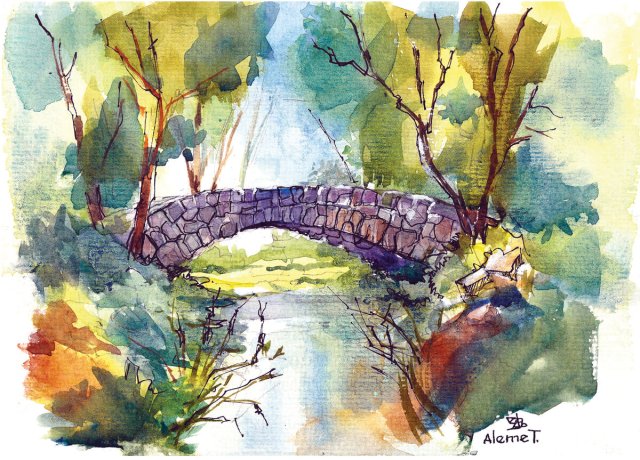 Rock Creek Park - Boulder Bridge
